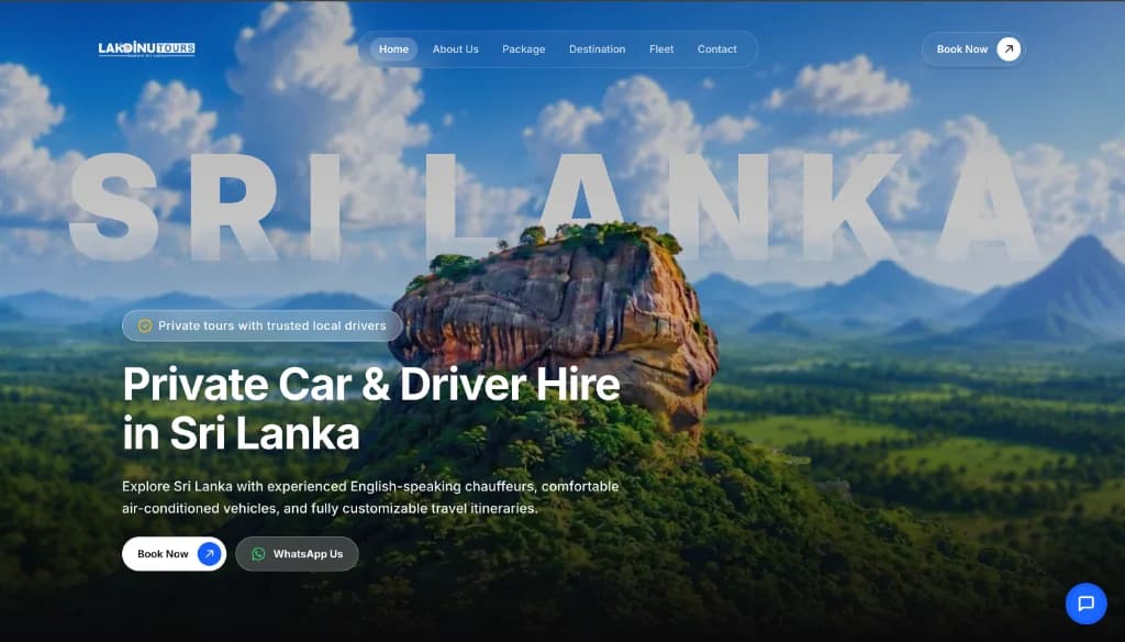 Screenshot and preview of the project Sri Lanka Car Driver